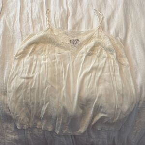 H&M plus size cream lace cami